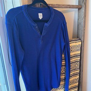 Women's Gap Waffle Henley Top
